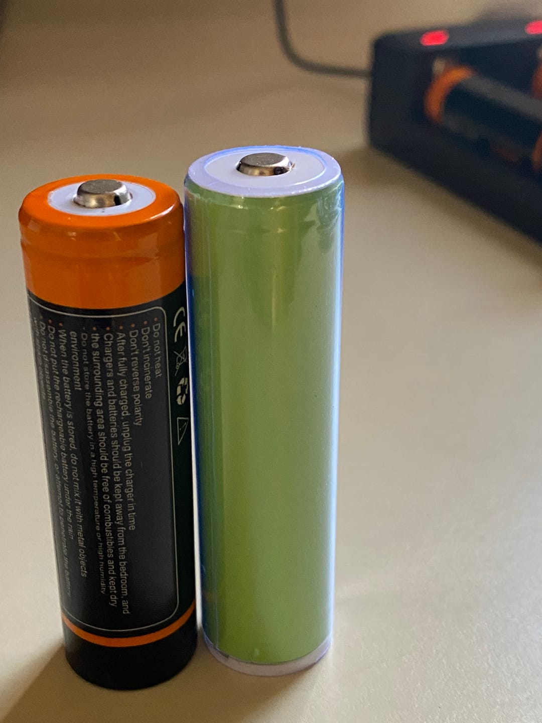 Customer photo review of Panasonic NCR18650B 3350mAh 4.87A Battery - Protected Button Top