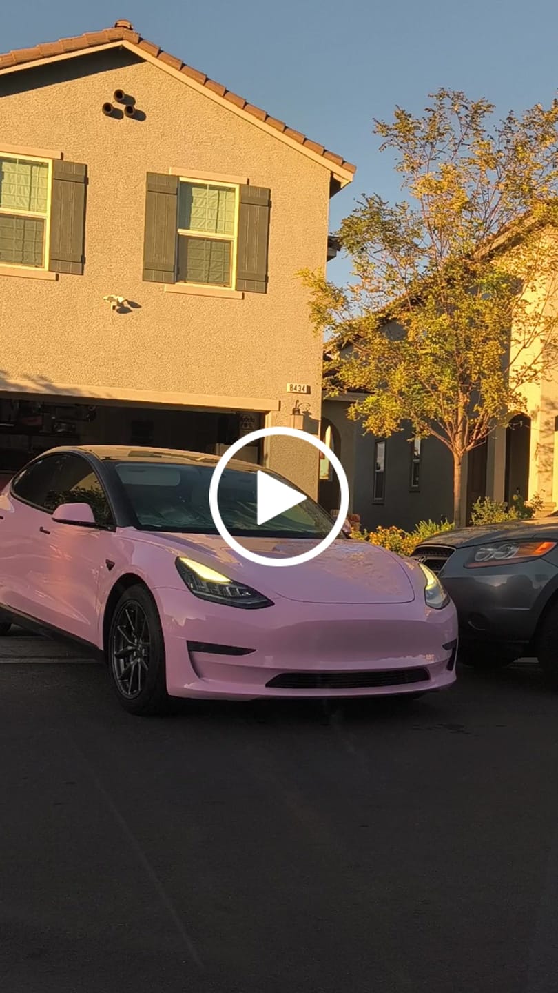Customer video review of High Glossy Baby Pink Vinyl Wrap