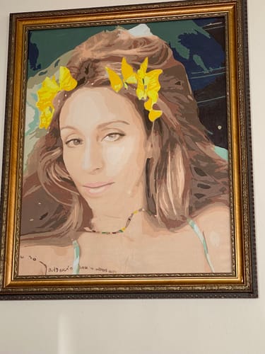 Customer photo review of Custom Paint by Numbers Kit