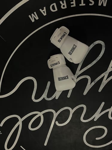 Customer photo review of Caged Boxing Gloves 'X' Series