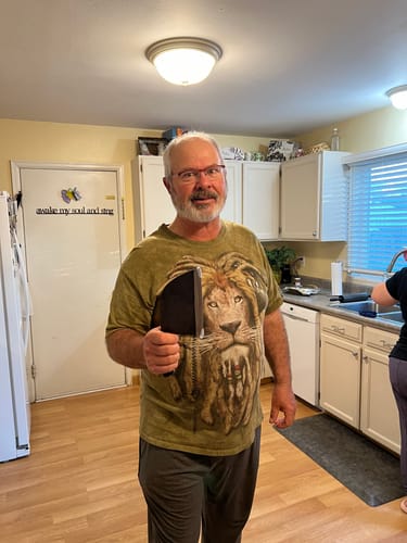 Customer photo review of The Nikos Knife™