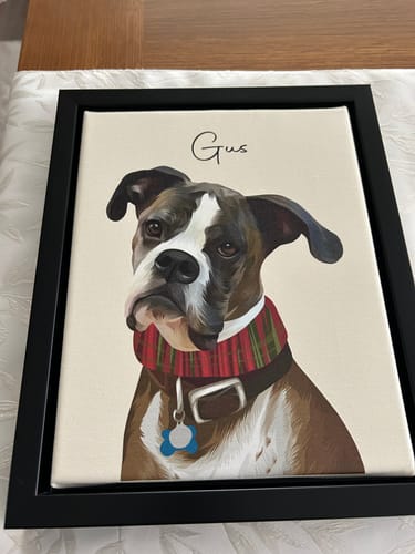 Customer photo review of Pet Art Canvas Wrap