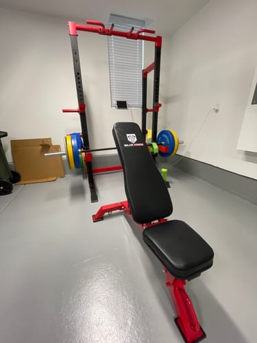 Customer photo review of Major Fitness Adjustable Bench | 1300Lbs Capacity Weight Bench PLT01