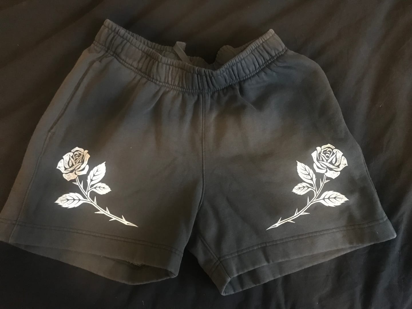 Customer photo review of Rose Relaxed Faded Track Shorts
