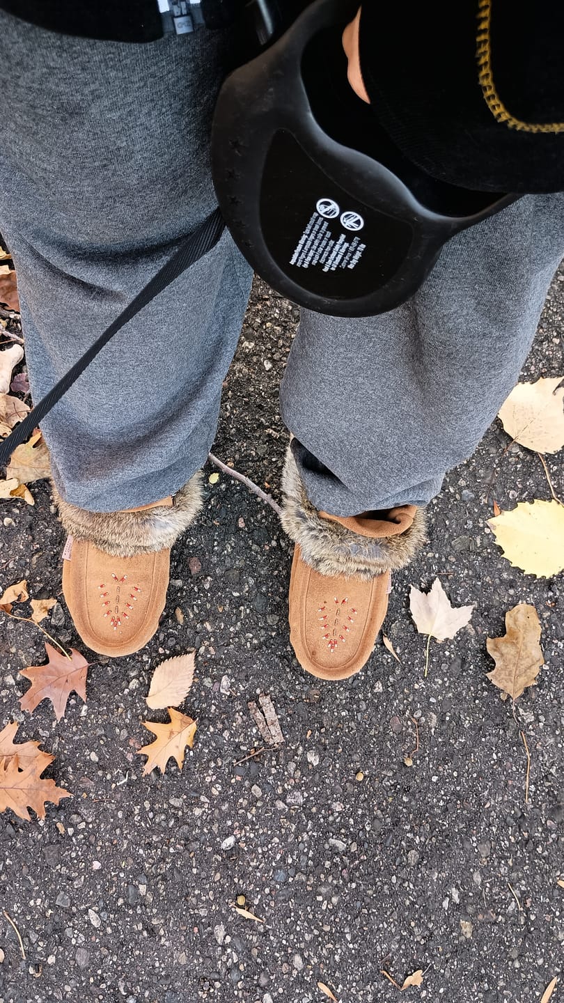 Customer photo review of Women's Rabbit Fur Ankle Moccasin Boots