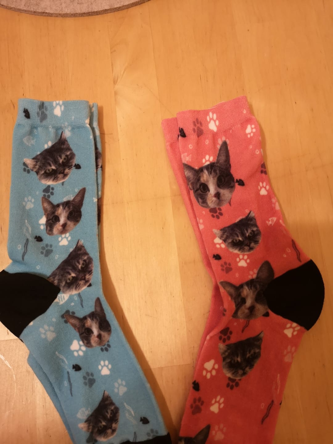 Customer photo review of Foto - Calcetines personalizados