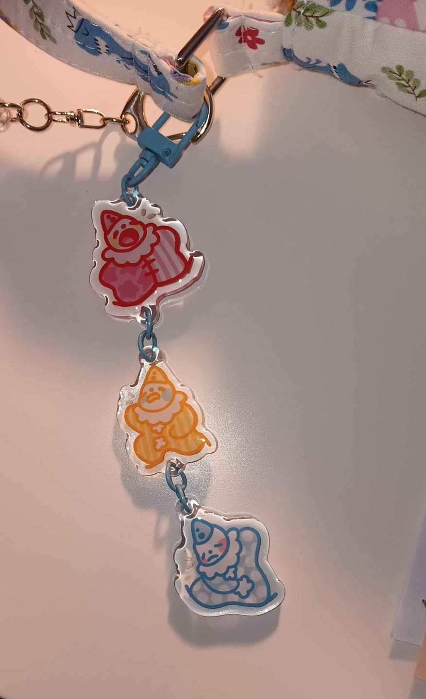 Customer photo review of Cute Lil Clown Dangling Keychain