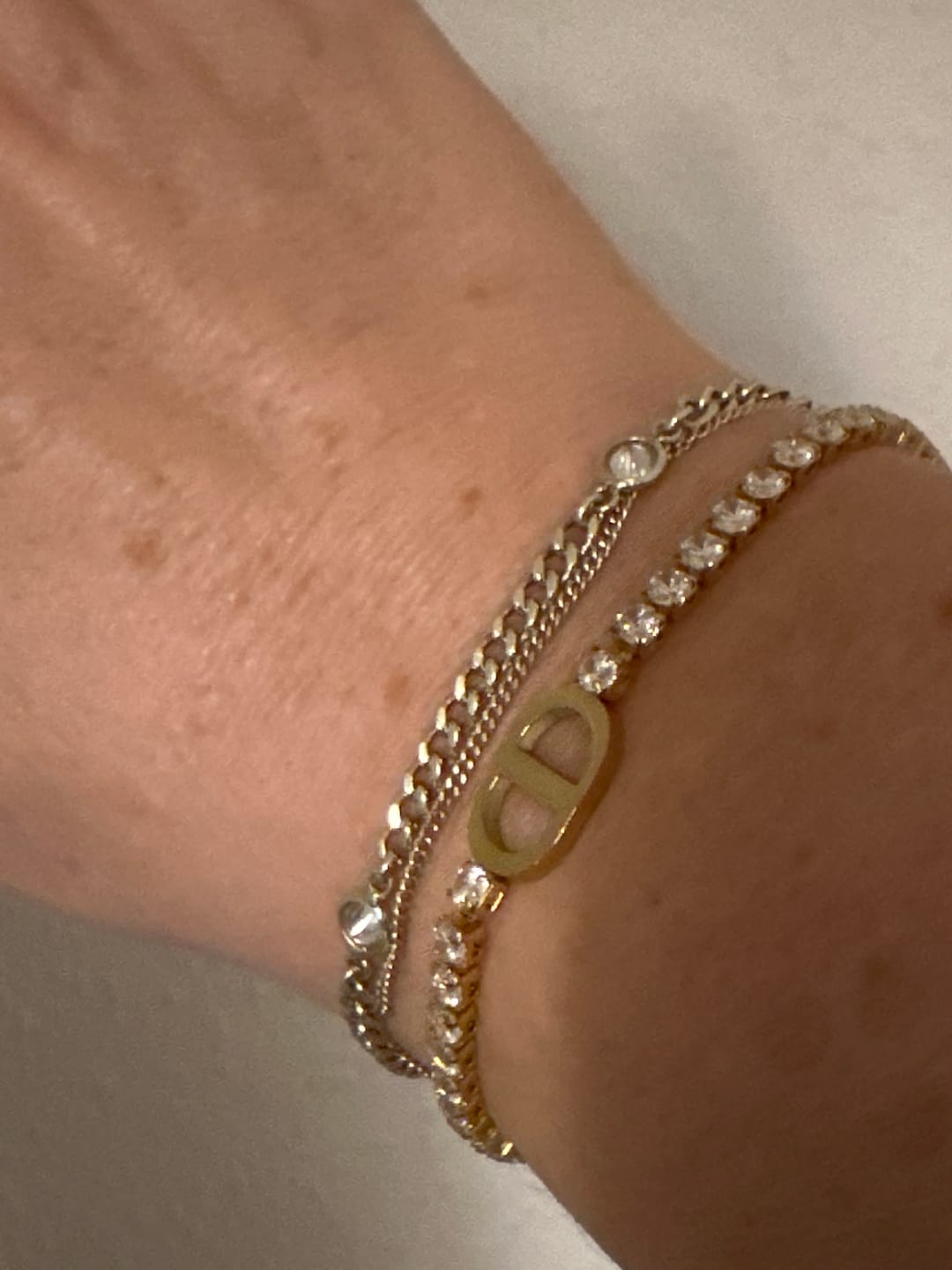 Customer photo review of Tennis Prestige Armband | 18K vergoldet