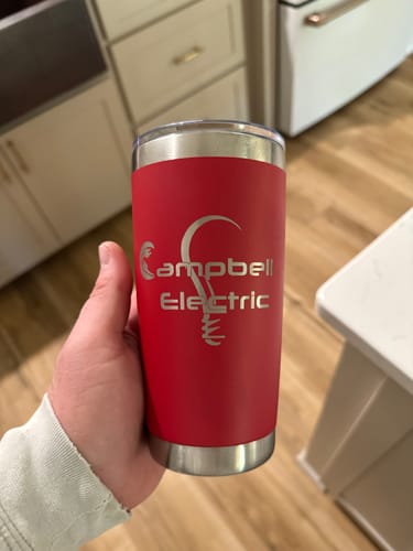 Customer photo review of Bundle (6) Custom Laser Engraved - 20oz Tumblers