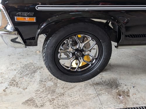 Customer photo review of 64-72 Chevy II Nova Drag Racing Front Brake Kit (F3 Caliper) 001-0265