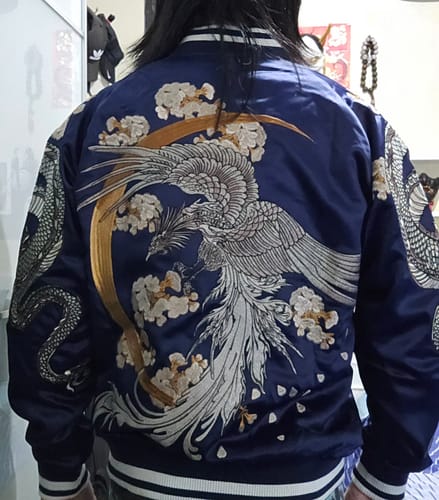 Customer photo review of Double Dragon & Phoenix Sukajan Souvenir Jacket