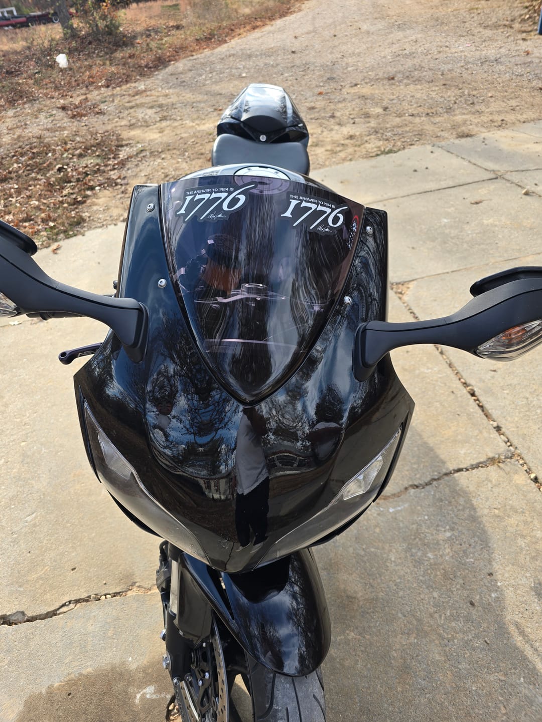 Customer photo review of The Answer to 1984 Decal