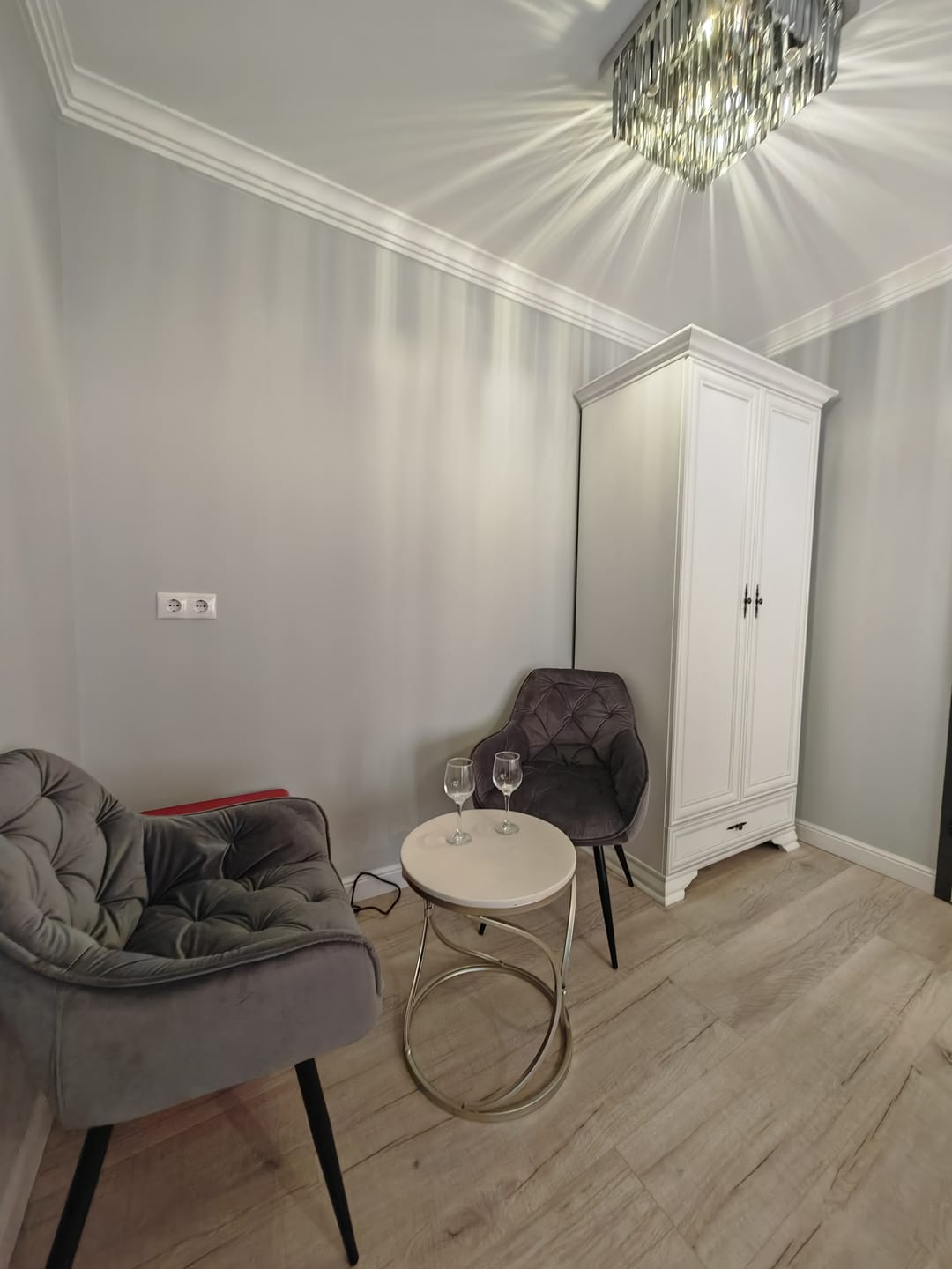 Customer photo review of Scaun CHERRY, gri, 57x58x48/87