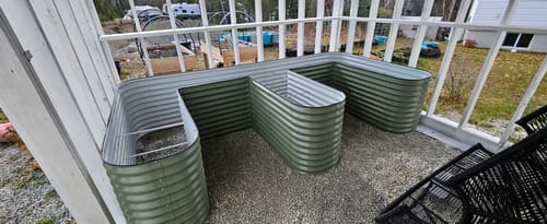 Customer photo review of 32" Tall L-Shape