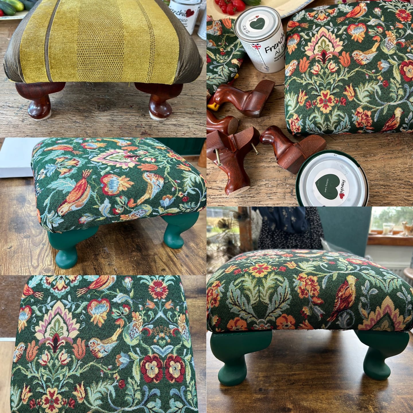 Customer photo review of Birds and Flowers Tapestry Fabric