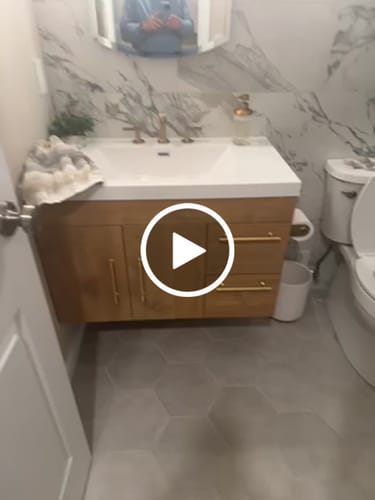 Customer video review of Belgian Floating Vanity (24"-84")
