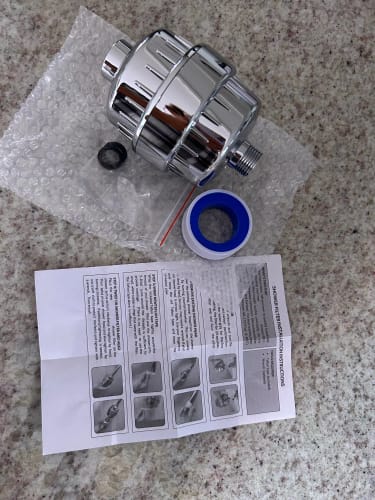 Customer photo review of Tubo™ Shower filter