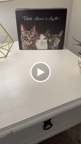 Customer video review of Pet Art Canvas Wrap
