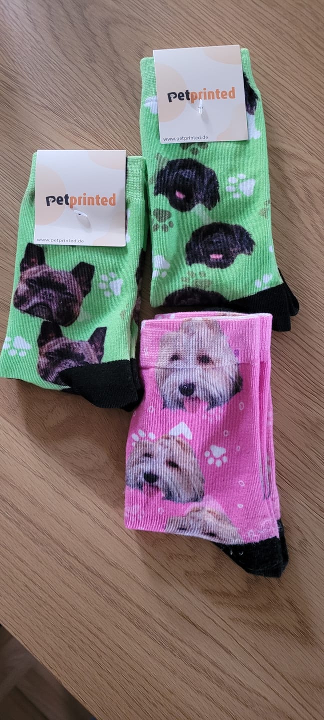 Customer photo review of Foto - Calcetines personalizados