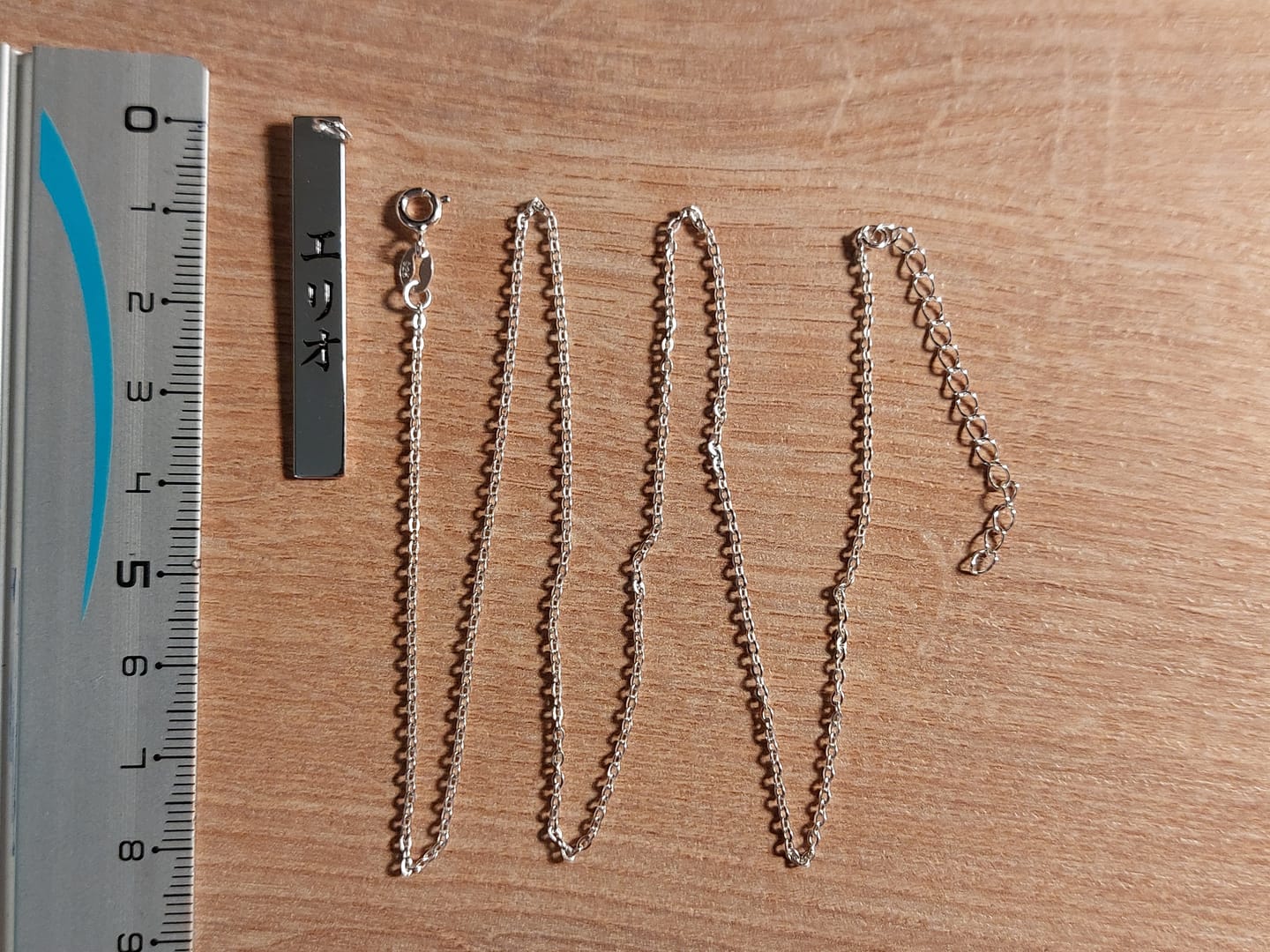 Customer photo review of Collier Nom Japonais Personnalisé