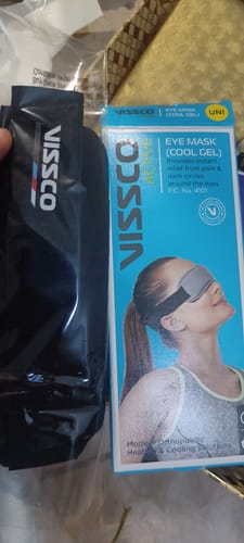 Customer photo review of Eye Mask (Cool Gel)| Eye Relaxing Mask For Puffy, Tired Eyes | Dark Circles & Dry Eyes (Grey)