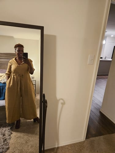 Customer photo review of Linen Jumpsuit REGINA