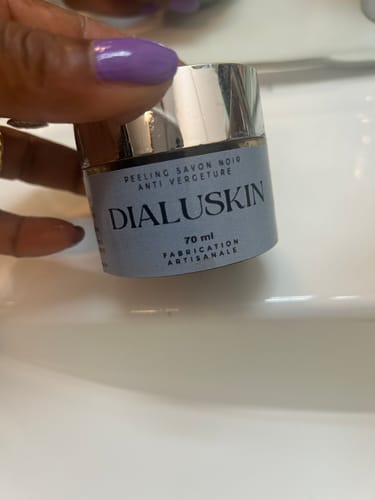 Customer photo review of Peeling savon noir anti vergetures