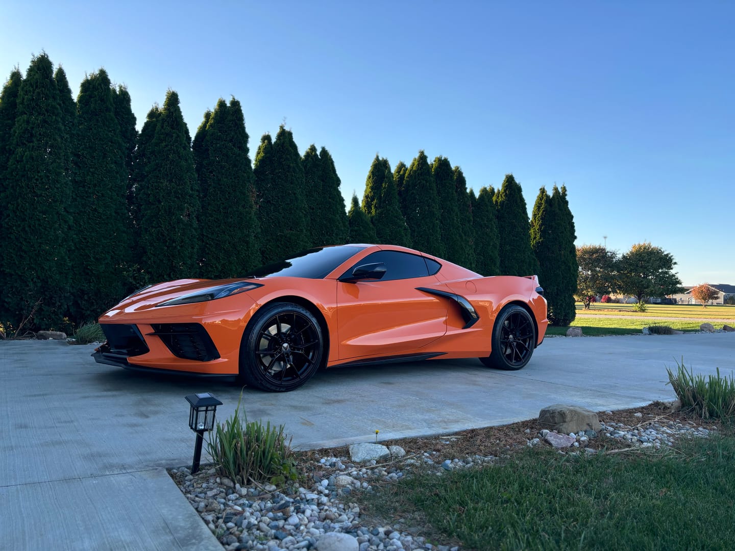 Customer photo review of Chevrolet Corvette C8 XL Extended Front & Rear Splash Guard