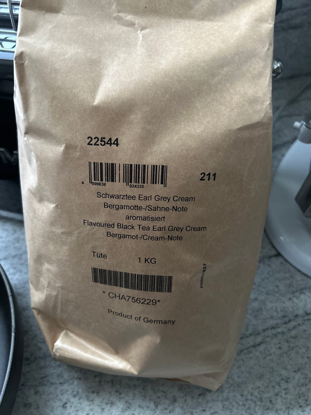 Customer photo review of Schwarzer Tee „Earl Grey Cream“