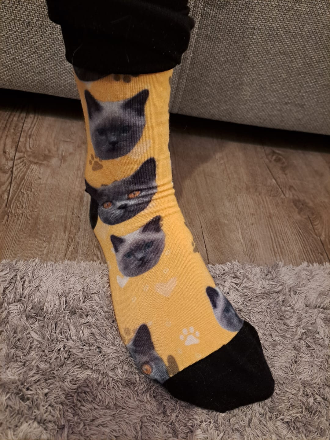 Customer photo review of Foto - Calcetines personalizados