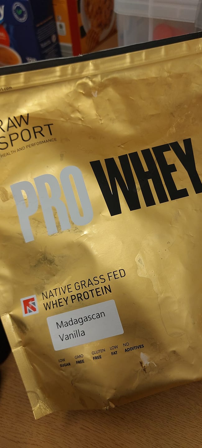 Customer photo review of Grass Fed Whey Protein Powder Pro