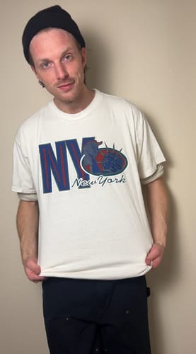 Customer photo review of Wholesale Thrashed & Stained T-Shirts