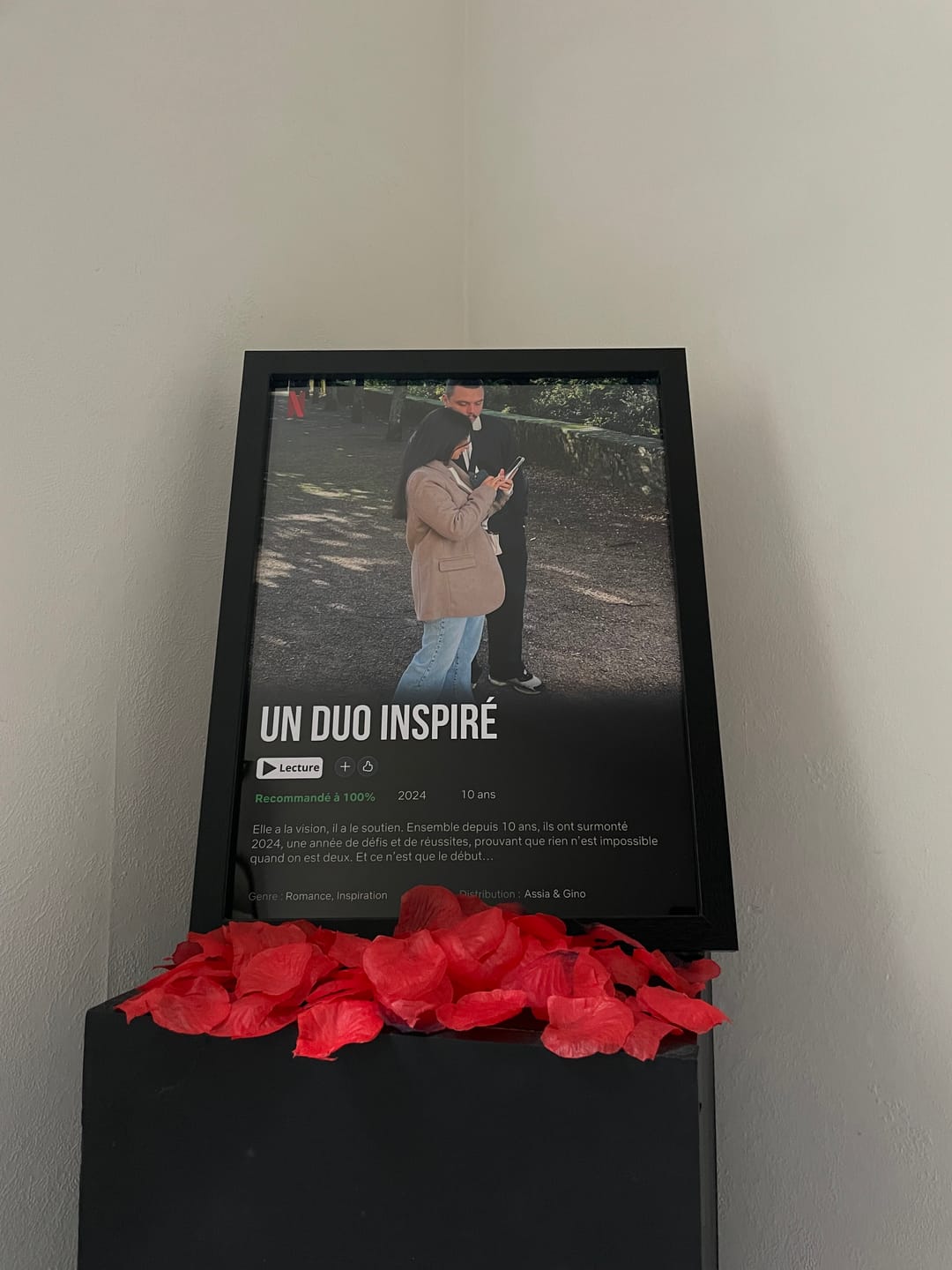 Customer photo review of Netflix Couple - Affiche personnalisée
