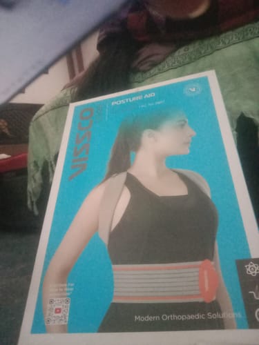 Customer photo review of Posture Aid (Moderate Support) | Ideal Aid to Correct Posture & Relieves Pain (Grey)