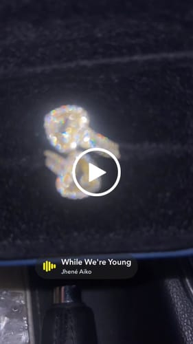 Customer video review of Moissanite Double Heart Baguette Ring 14k