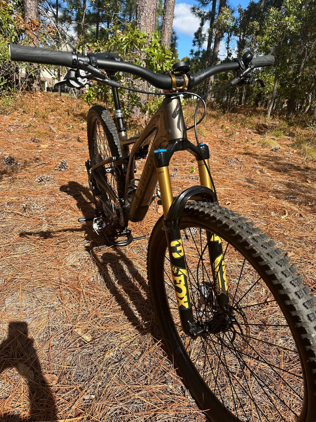 Customer photo review of Metallic Fox 34 Factory Fork Decal