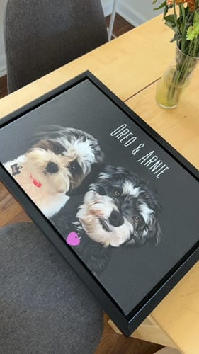 Customer photo review of Pet Art Canvas Wrap