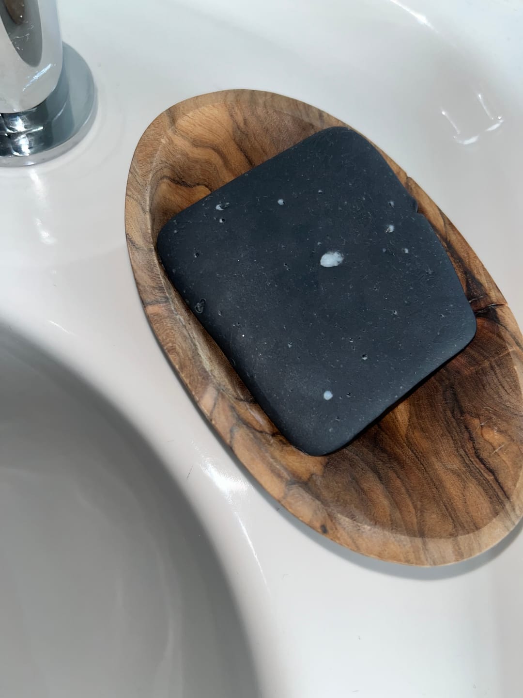 Customer photo review of Tallow & Charcoal Cleansing Soap
