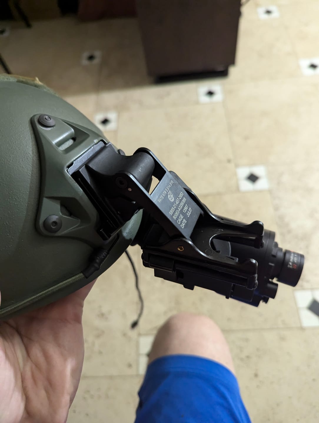 Customer photo review of J-Arm & Rhino Mount Combo