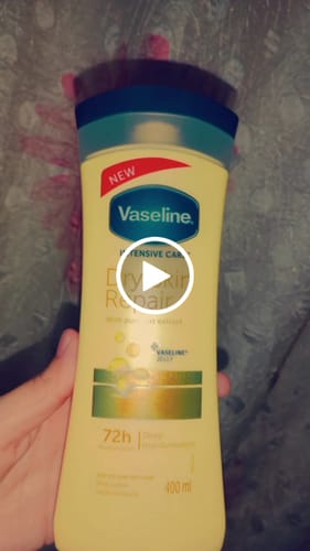 Customer video review of Vaseline Dry Skin Repair Intensive Care Lotion 200ml