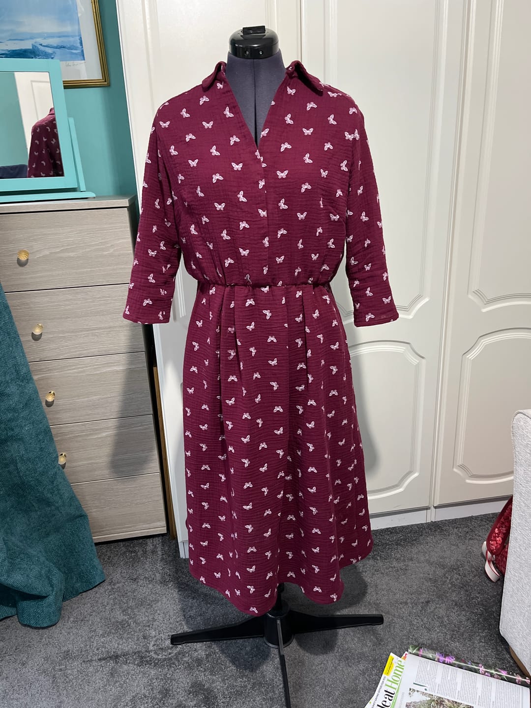 Customer photo review of All Over Butterflies Double Gauze Fabric