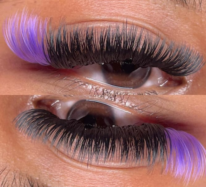 Customer photo review of Violet Mysterious Lash