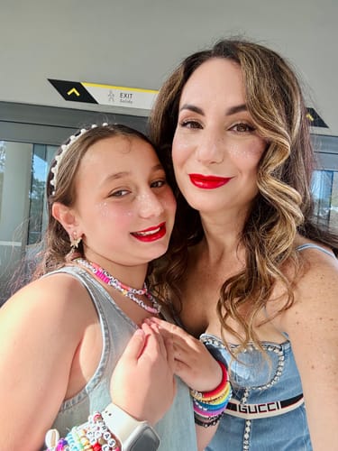 Customer photo review of Silver Glitter Freckles Makeup Patches