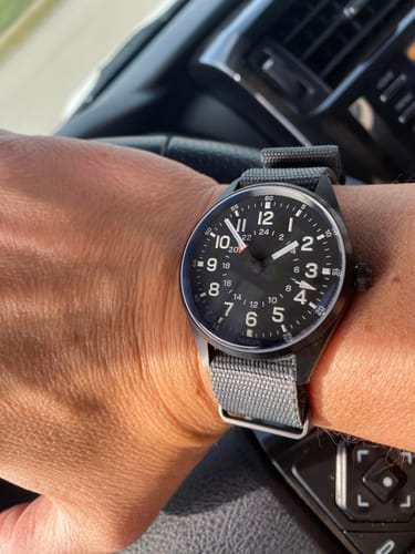 Customer photo review of Five Eye Nylon Watch Strap - PVD/Black