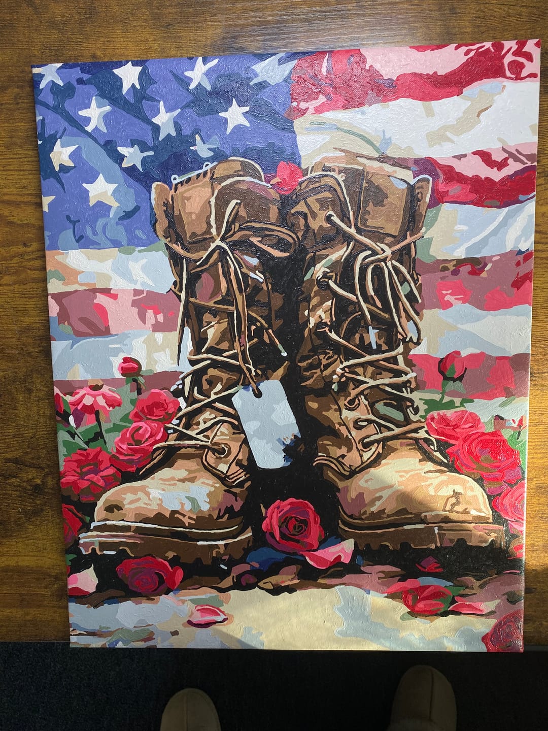 Customer photo review of In Remembrance - Paint by Numbers
