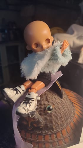 Customer photo review of Double Chain Boots 1/12 BJD Figure Shoes Accessories