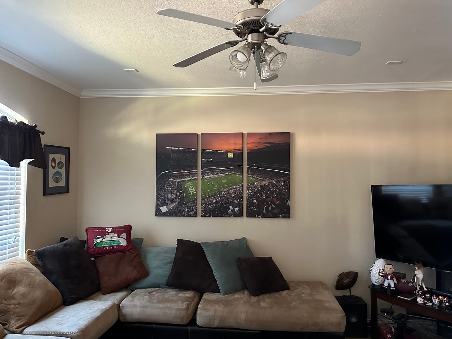 Customer photo review of Texas A&M University Aggies Football Team Print - College Station Kyle Field Stadium Wall Art Canvas Print
