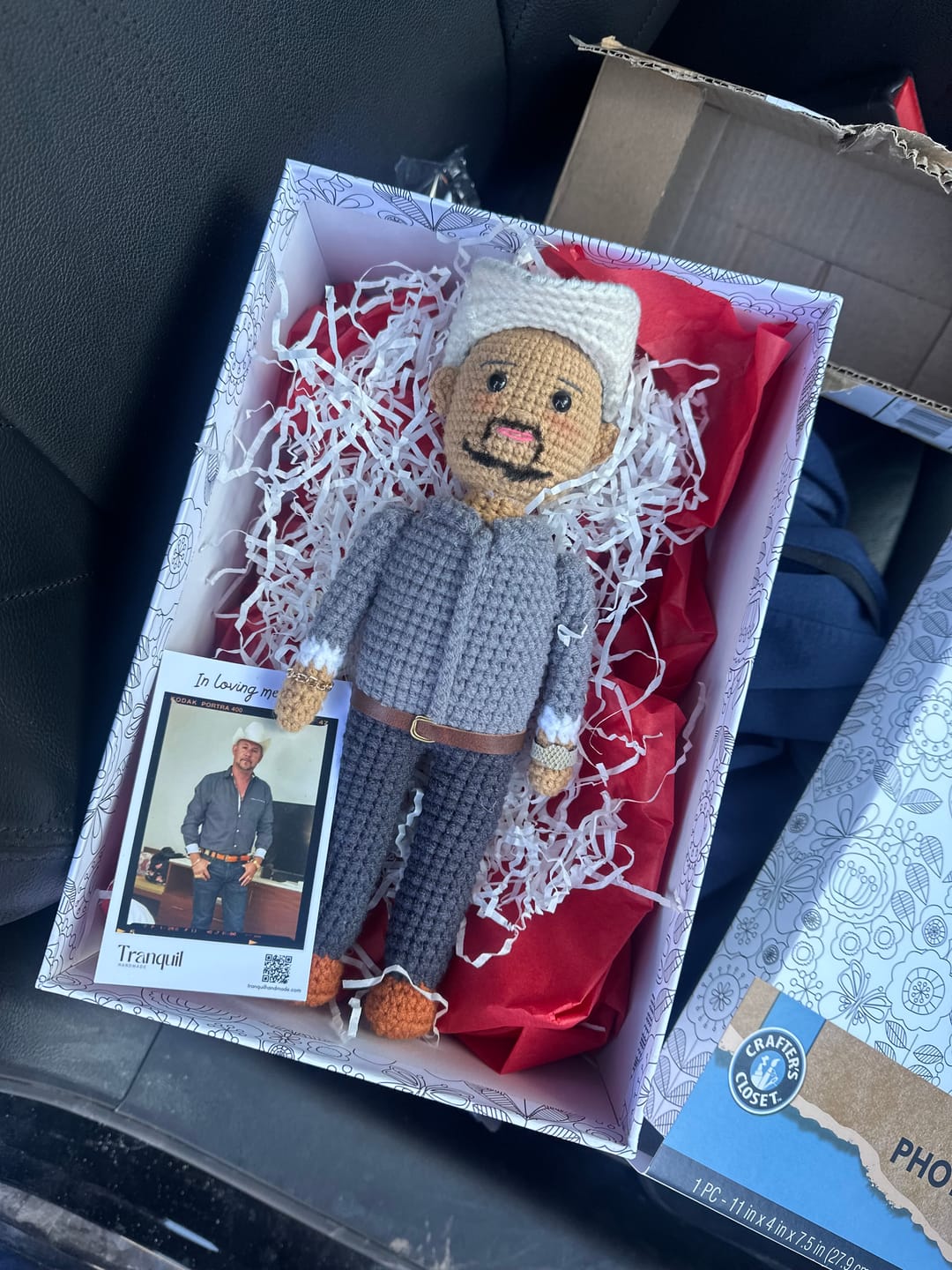 Customer photo review of Tranquil® - Personalized Crochet Doll (Bigger sizes)