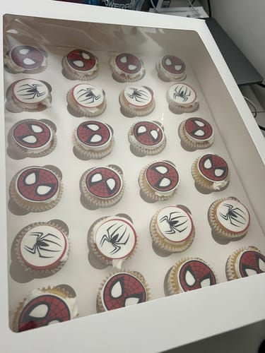 Customer photo review of Spiderman – Edible Icing Images