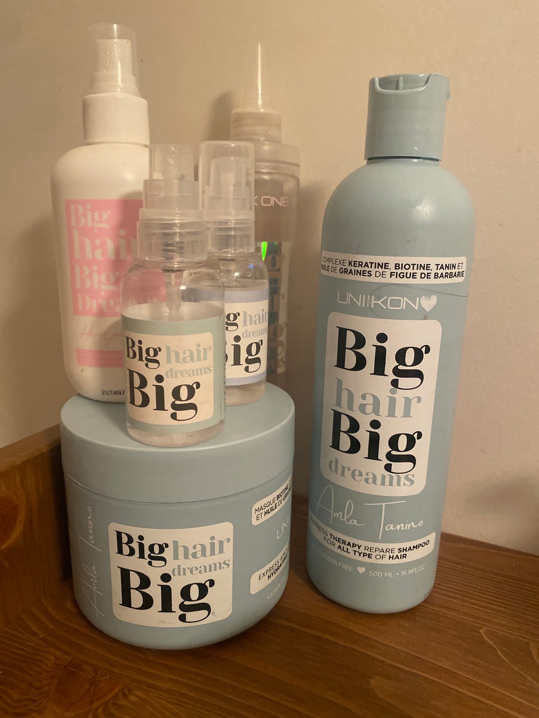 Customer photo review of OFFRE SPECIALE Gamme Amla Tanino - Kit complet + Spray pousse OFFERT !
